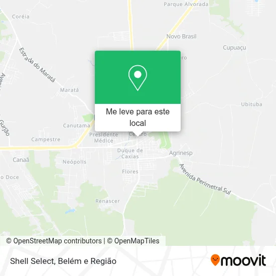 Shell Select mapa