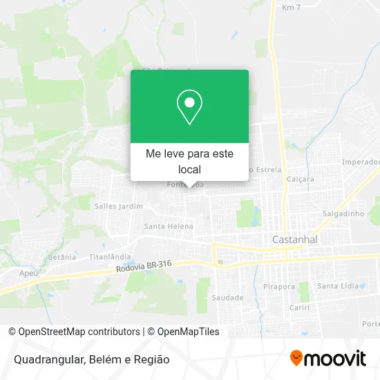 Quadrangular mapa