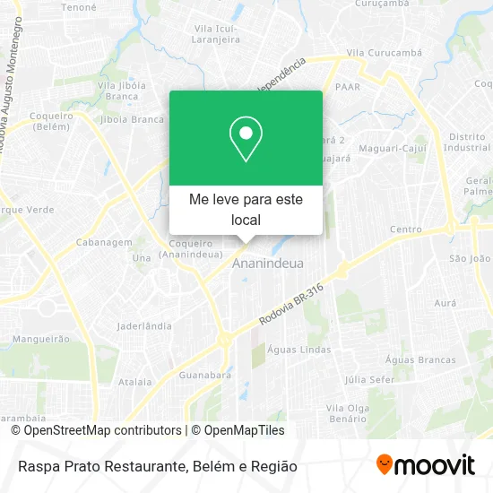 Raspa Prato Restaurante mapa