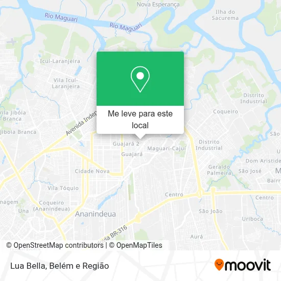 Lua Bella mapa