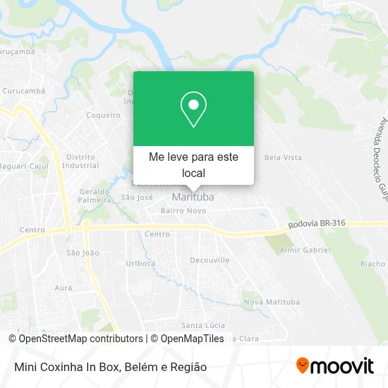 Mini Coxinha In Box mapa