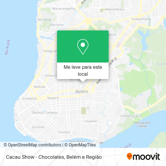 Cacau Show - Chocolates mapa