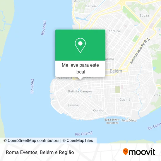 Roma Eventos mapa