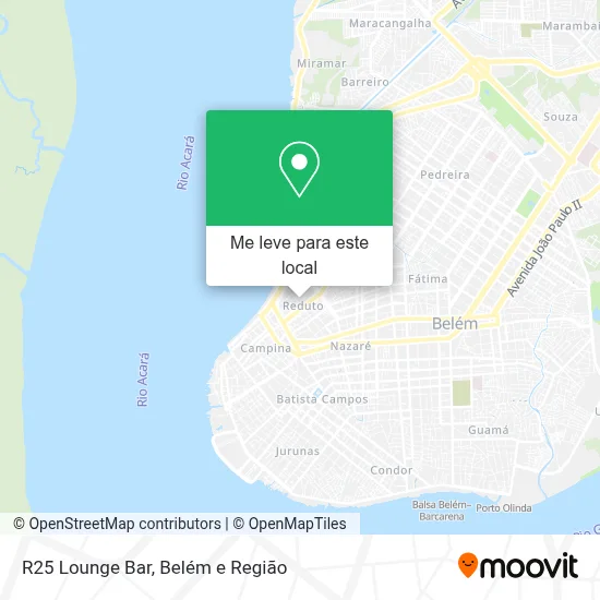 R25 Lounge Bar mapa