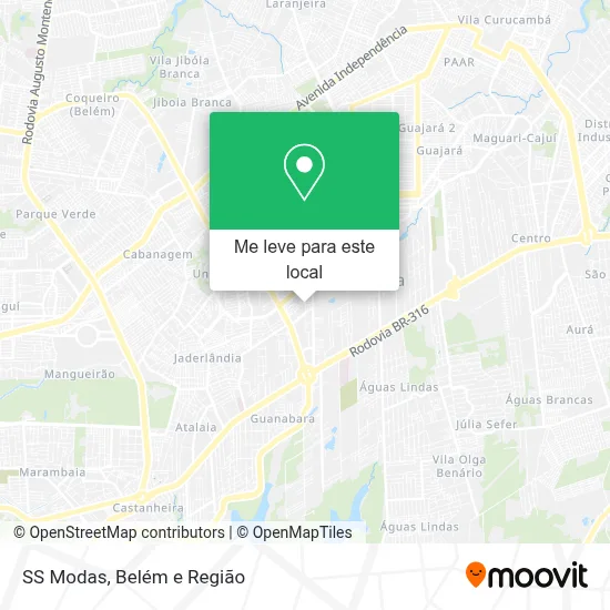 SS Modas mapa