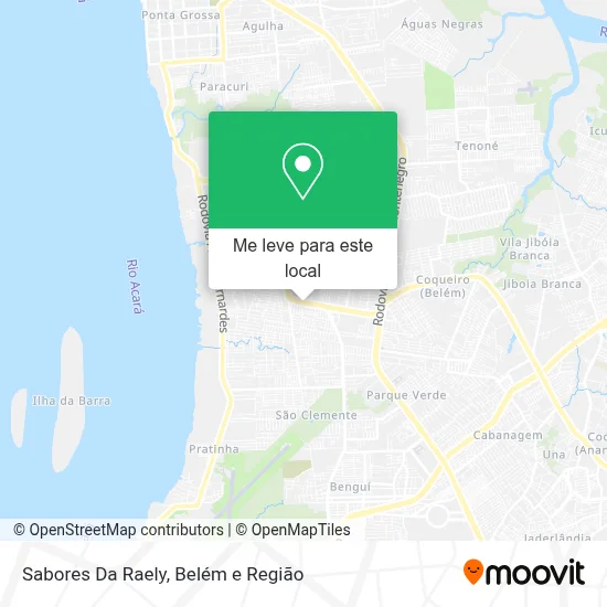 Sabores Da Raely mapa