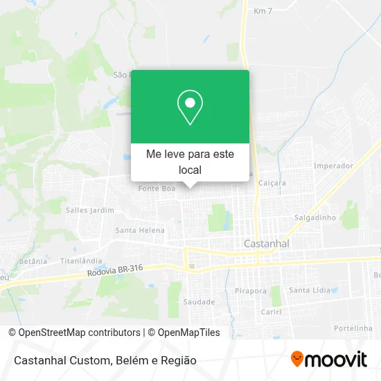 Castanhal Custom mapa