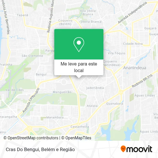 Cras Do Bengui mapa