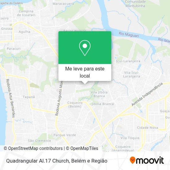 Quadrangular Al.17 Church mapa