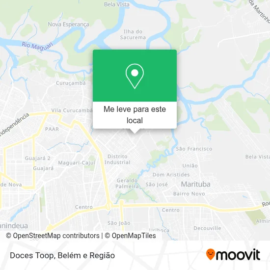 Doces Toop mapa
