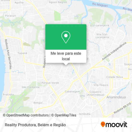 Reality Produtora mapa