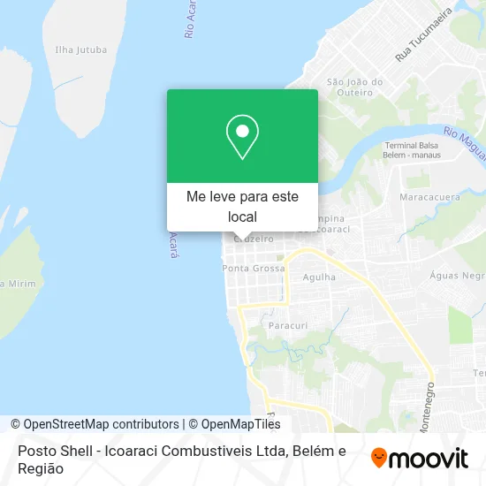 Posto Shell - Icoaraci Combustiveis Ltda mapa