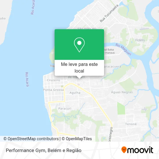 Performance Gym mapa