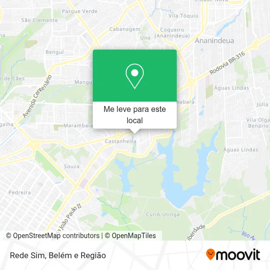 Rede Sim mapa