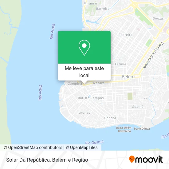 Solar Da República mapa