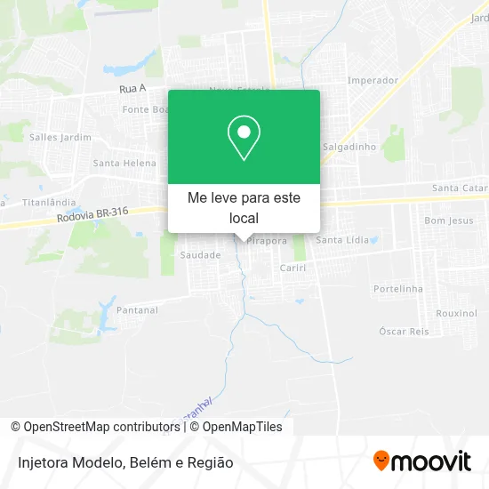 Injetora Modelo mapa