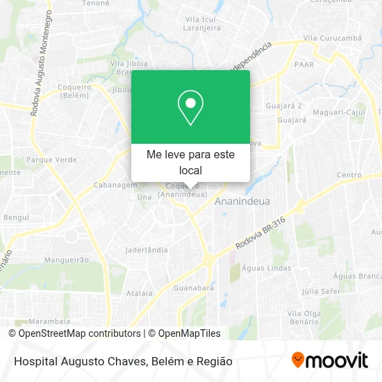 Hospital Augusto Chaves mapa