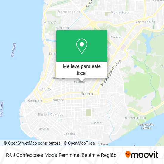 R&J Confeccoes Moda Feminina mapa