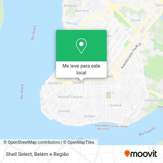 Shell Select mapa