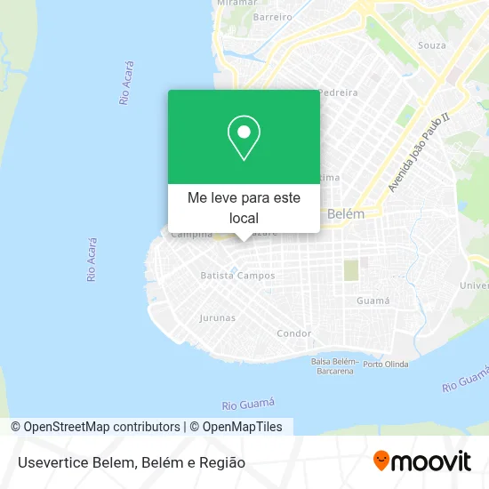 Usevertice Belem mapa