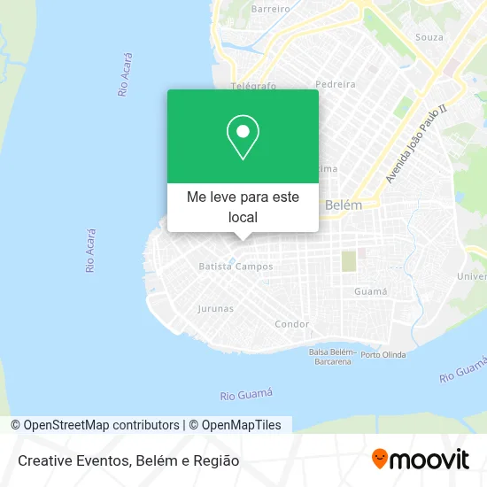Creative Eventos mapa