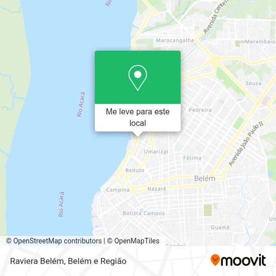 Raviera Belém mapa