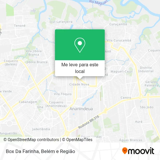 Box Da Farinha mapa