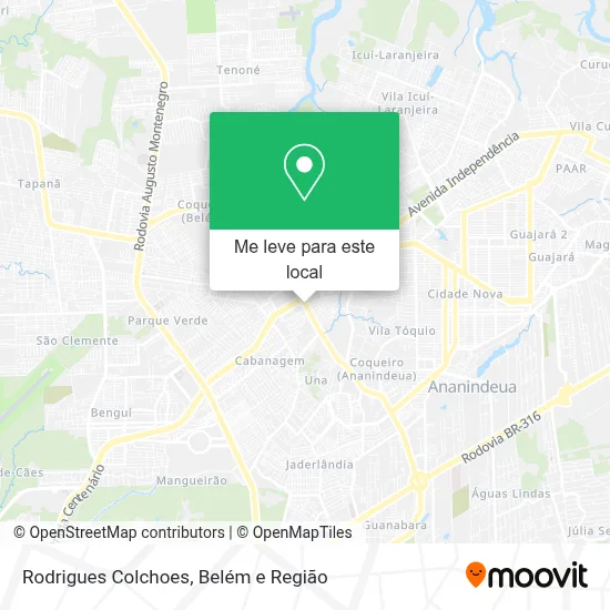 Rodrigues Colchoes mapa