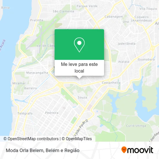 Moda Orla Belem mapa