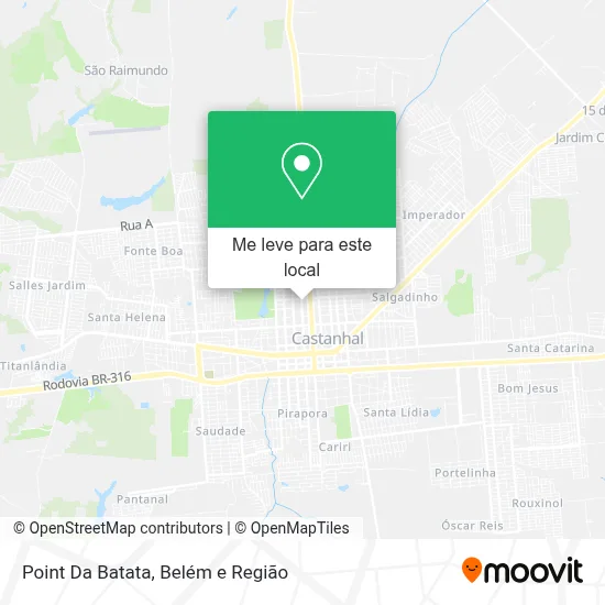 Point Da Batata mapa