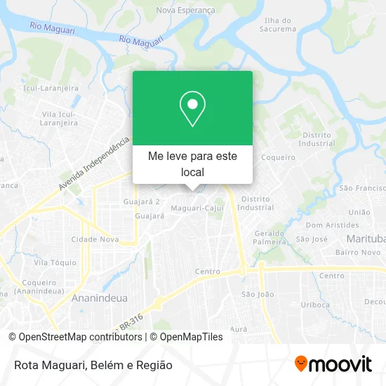 Rota Maguari mapa