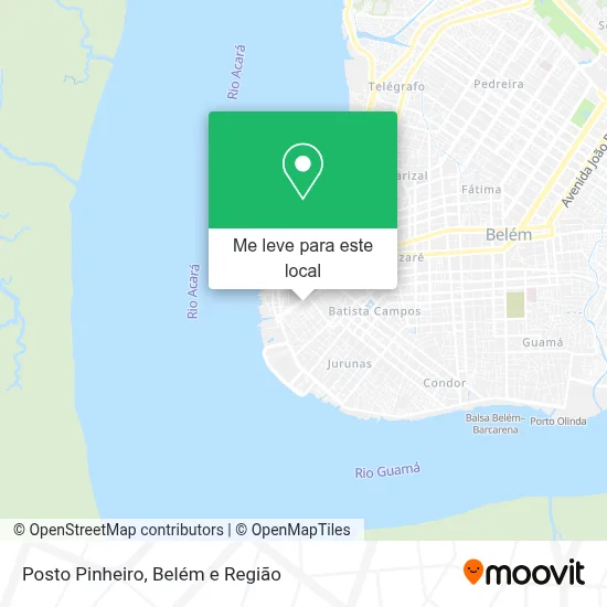 Posto Pinheiro mapa