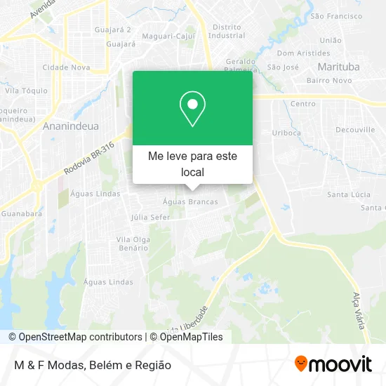 M & F Modas mapa