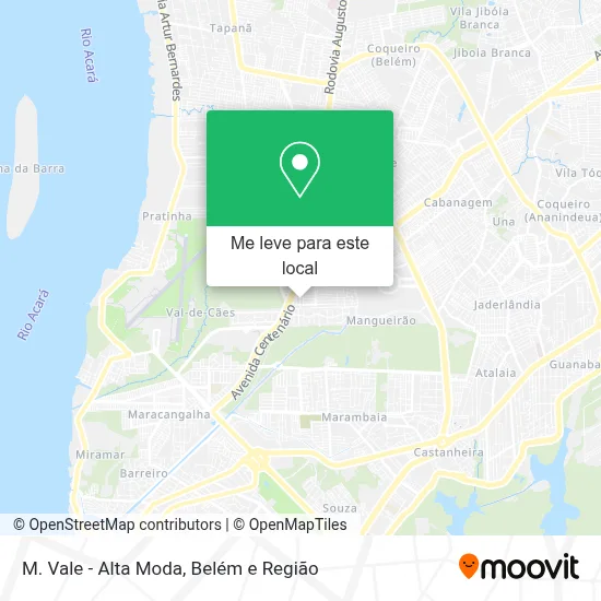 M. Vale - Alta Moda mapa