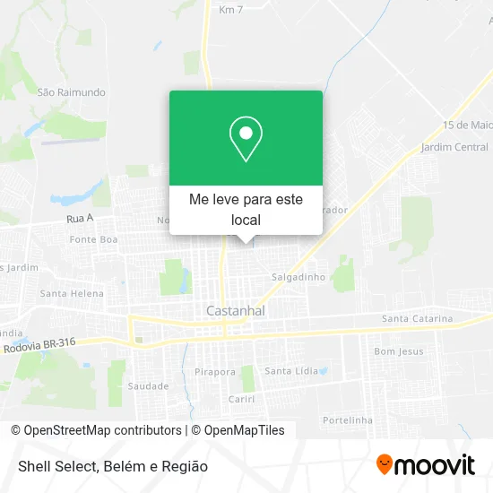Shell Select mapa