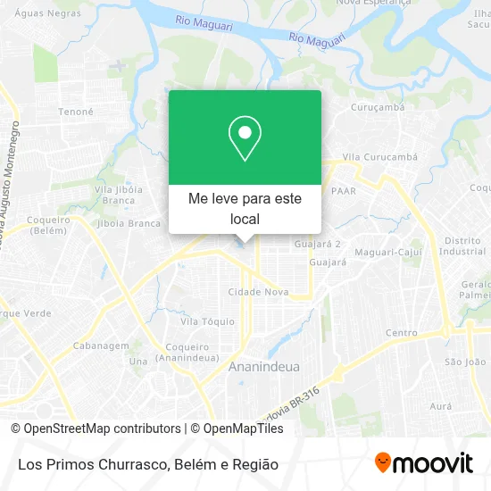 Los Primos Churrasco mapa