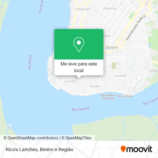 Rico's Lanches mapa