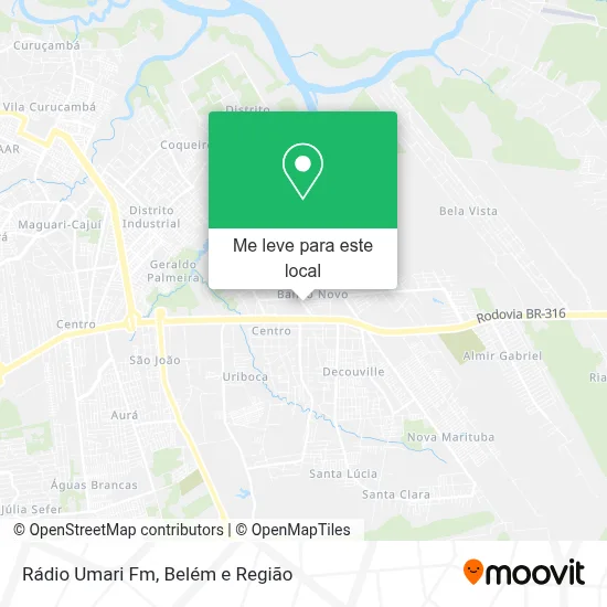 Rádio Umari Fm mapa