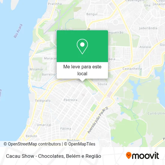 Cacau Show - Chocolates mapa