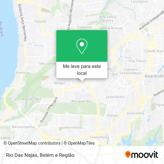 Rio Das Najas mapa