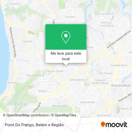 Point Do Frango mapa