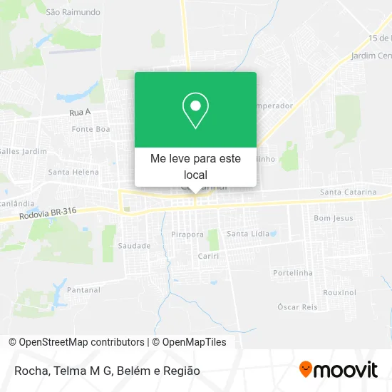 Rocha, Telma M G mapa
