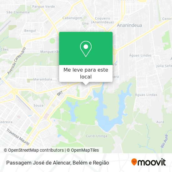 Passagem José de Alencar mapa