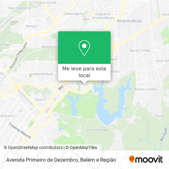 Avenida Primeiro de Dezembro mapa