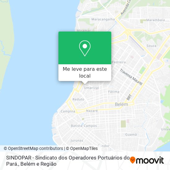 SINDOPAR - Sindicato dos Operadores Portuários do Pará. mapa