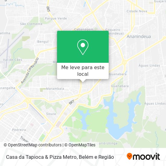 Casa da Tapioca & Pizza Metro mapa