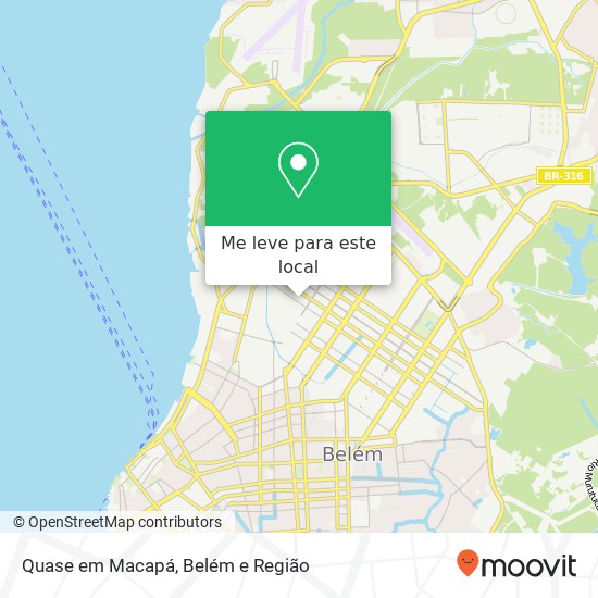 Quase em Macapá mapa