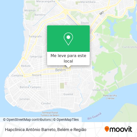 Hapclínica Antônio Barreto mapa
