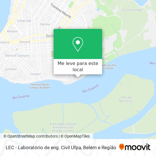 LEC - Laboratório de eng. Civil Ufpa mapa