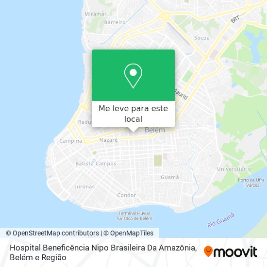 Hospital Beneficência Nipo Brasileira Da Amazônia mapa